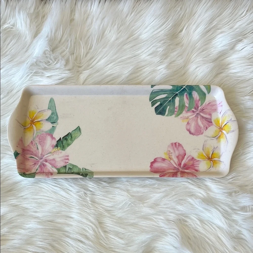 Tommy Bahama Floral Tray